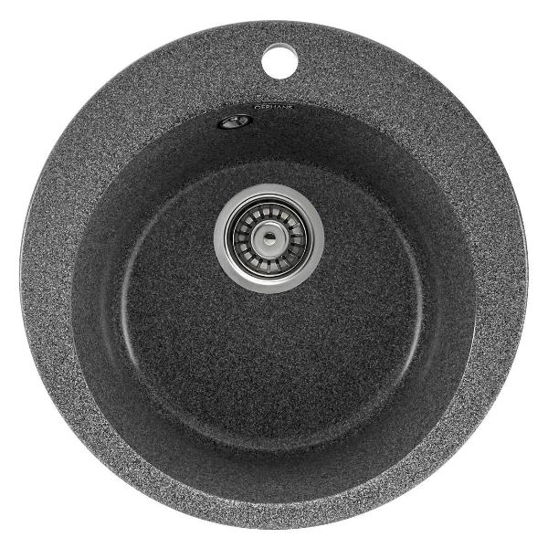 фото Мойка кухонная 49,5х49,5 см, графит (a04-25) gerhans