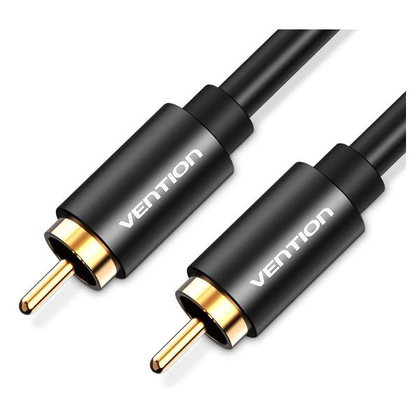 фото Кабель rca m/rca m, 2 м, чёрный (vab-r09-b200) vention