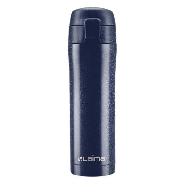 фото Термокружка с двойной стальной стенкой, 470 мл, благородный тёмно-синий металлик (608821) laima
