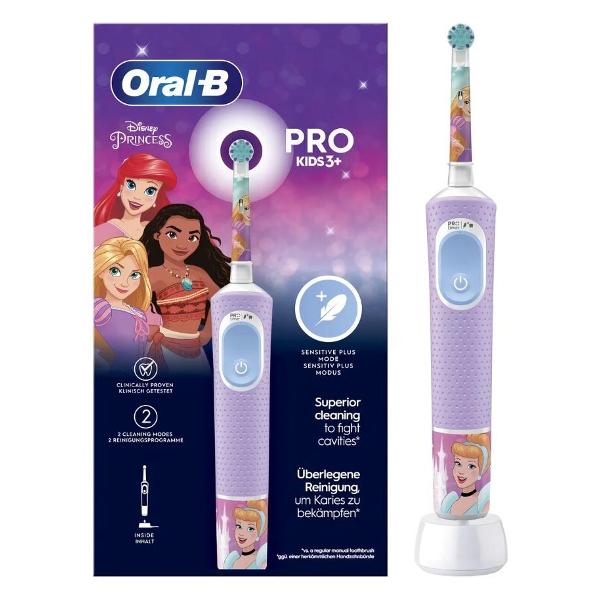 фото Электрическая зубная щетка vitality pro kids princess (d103.413.2k) oral-b