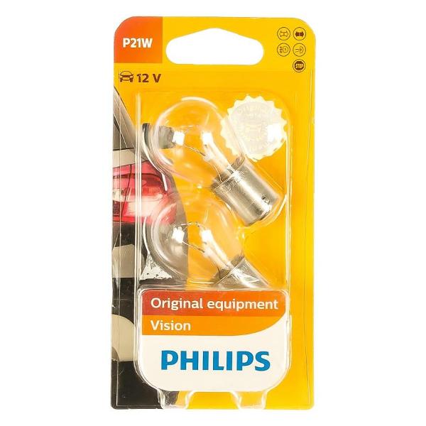 фото Автомобильные лампы p21w ba15s 12v, 2 шт (12498b2) philips