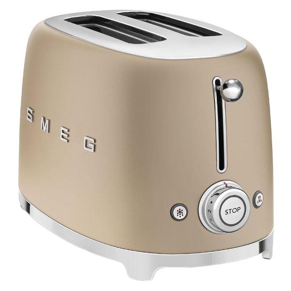 фото Тостер tsf01chmeu, коричневый smeg