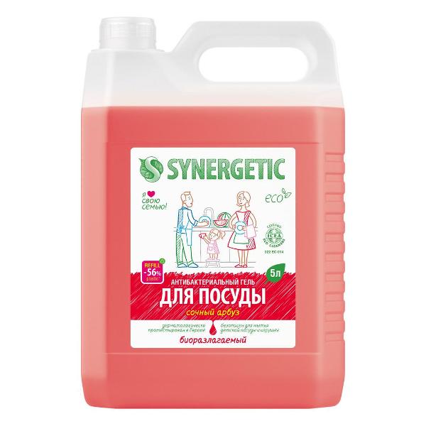 фото Cредство для мытья посуды и детских игрушек "сочный арбуз", 5 л (103501) synergetic