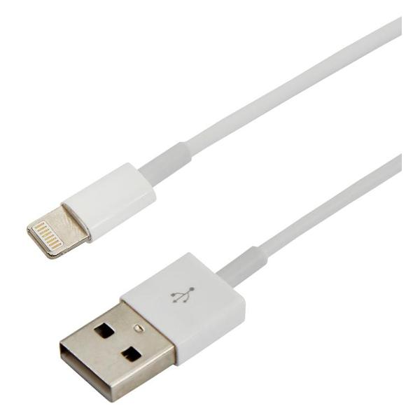 фото Кабель для apple, usb-a/lightning, quick charge 2,4 а, 1 м (18-1121) rexant