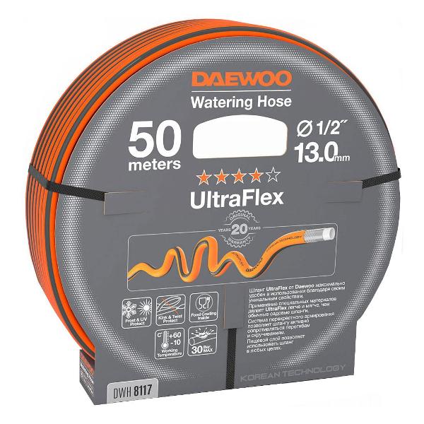 фото Шланг садовый power products ultraflex, 1/2", 13 мм, 50 м (dwh 8117) daewoo