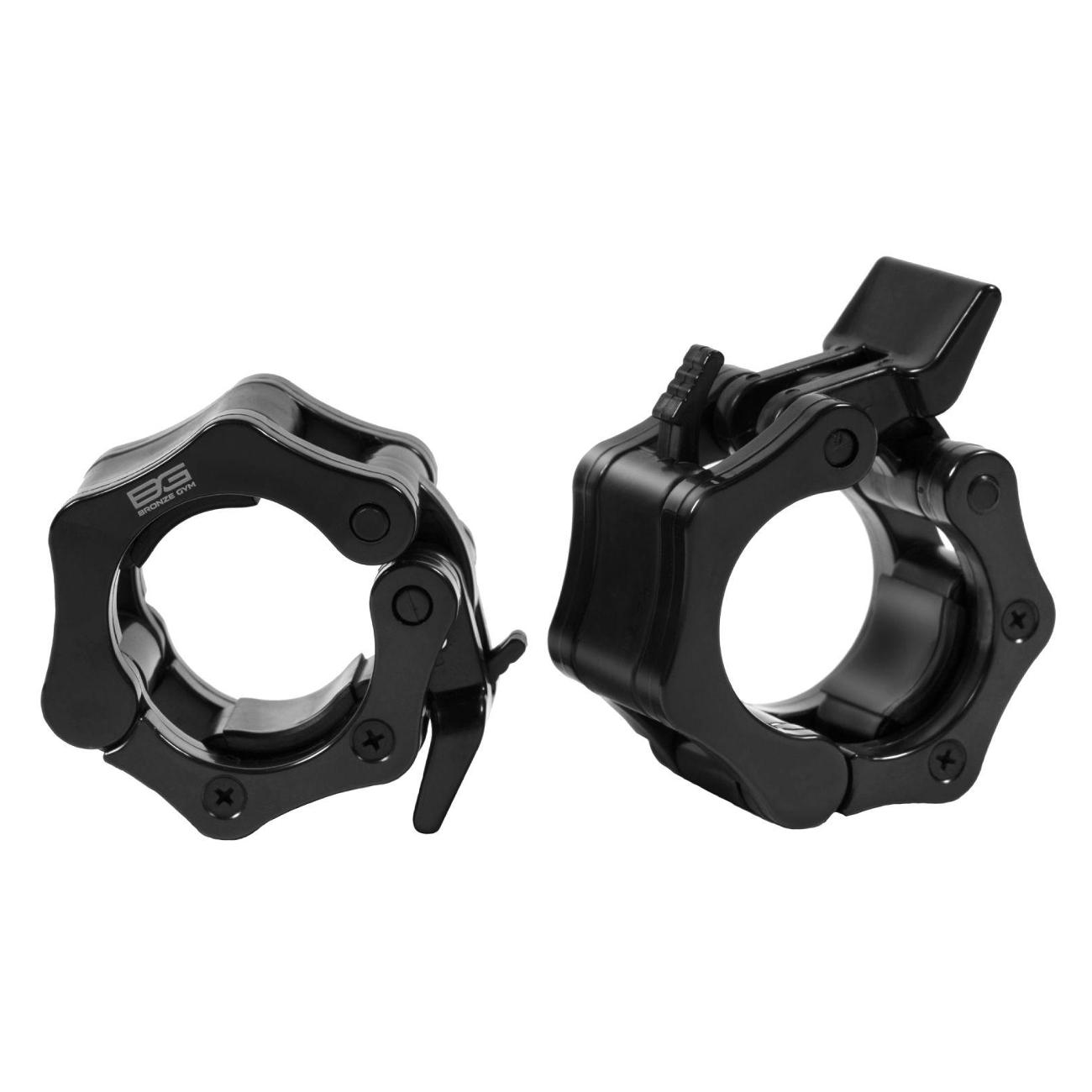 фото Замки для штанги олимпийские, пластиковые (bgclp41) bronze gym