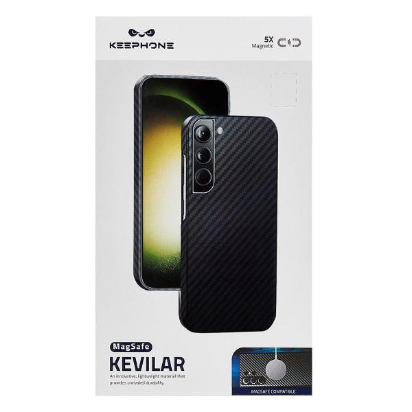 фото Чехол с magsafe для samsung galaxy s23 black (2038450173249) kevilar