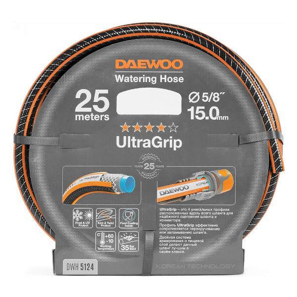 фото Шланг садовый power products ultragrip, 5/8", 15 мм, 25 м (dwh 5124) daewoo