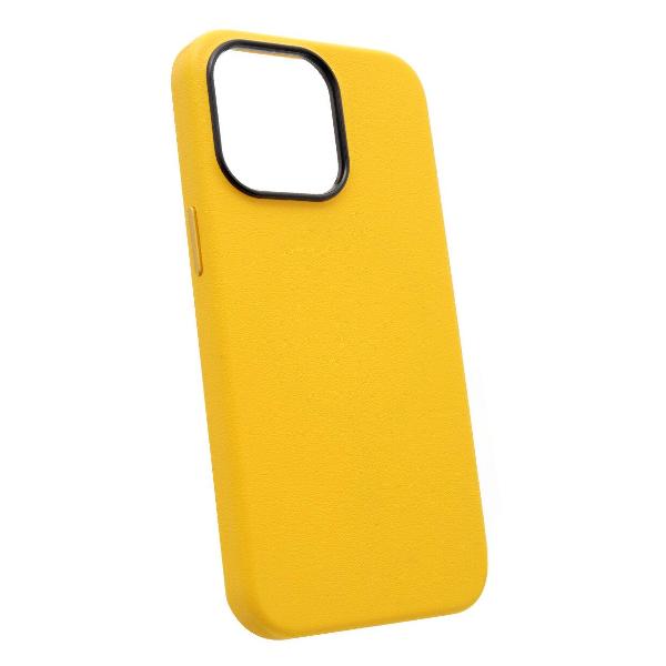 фото Чехол сollection с magsafe для iphone 12, жёлтый (2037373091074) mag noble