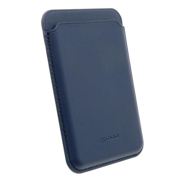 фото Картхолдер magsafe, кожаный для apple iphone 13 pro max, темно-синий (2037903312037) leather co