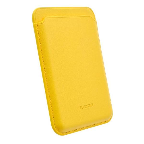 фото Картхолдер magsafe, кожаный для apple iphone 13 pro, желтый (2037903311856) leather co