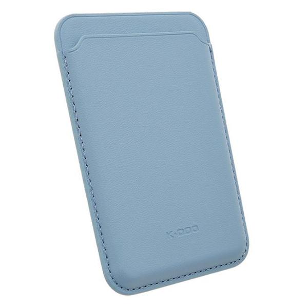 фото Картхолдер magsafe, кожаный для apple iphone 15, небесно-голубой (2038648429905) leather co