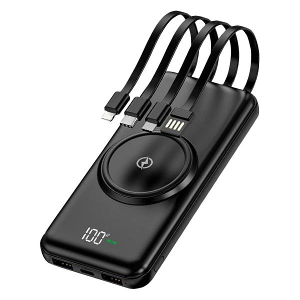 фото Внешний аккумулятор беспроводной, 30000 мач, черный (sn-pb30kb) smartrules