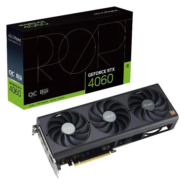 фото Видеокарта proart geforce rtx 4060 oc edition 8gb gddr6 (90yv0jm0-m0na00) asus