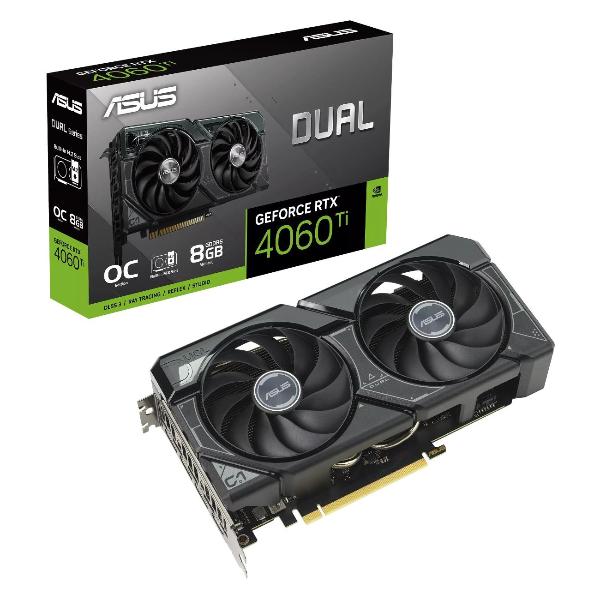 фото Видеокарта dual geforce rtx 4060 ti ssd oc edition 8gb gddr6 (90yv0js0-m0na00) asus