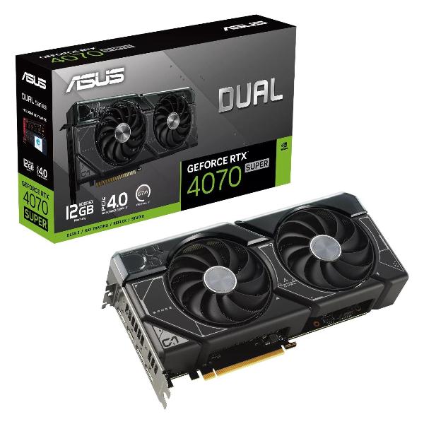 фото Видеокарта dual geforce rtx 4070 super 12gb gddr6x (90yv0k83-m0na00) asus