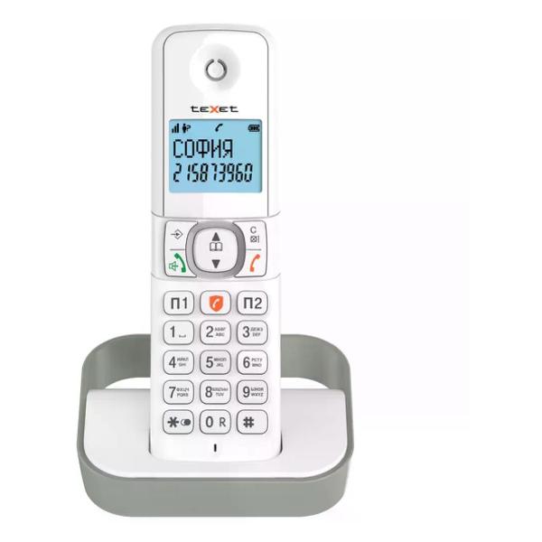 фото Dect-телефон tx-d5605a white/grey texet