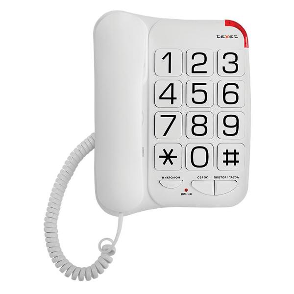 фото Телефон проводной tx-201 texet