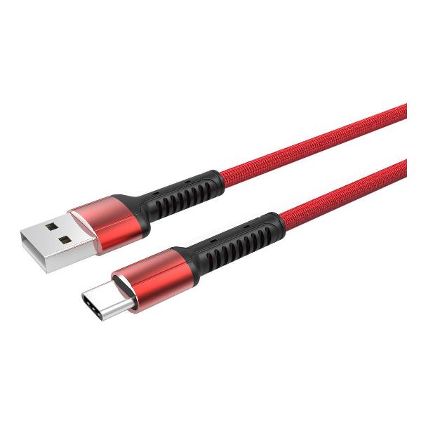 фото Кабель ls63 usb type-c, медь 86 жил, 2.4a, 1 м, красный (ld_b4471) ldnio