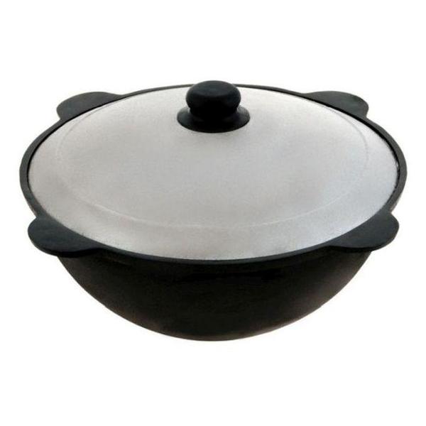 фото Казан "узбекский", чугунный, с крышкой, 12 л (do-6406) добрыня