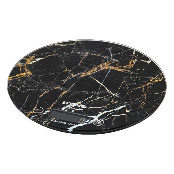 фото Кухонные весы st-sc5108a, черный мрамор stingray