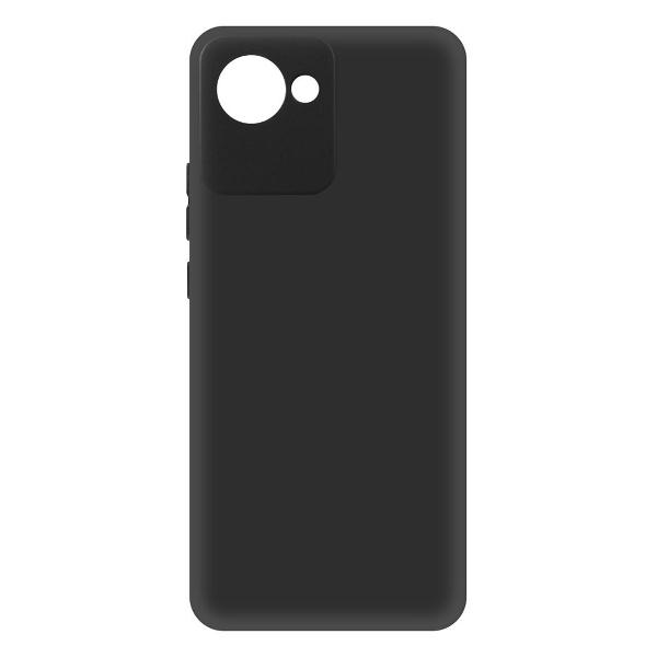 фото Чехол soft case для realme c30, черный (256327) krutoff