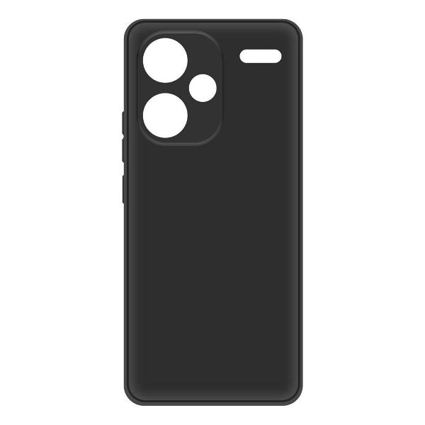 фото Чехол silicone case для xiaomi redmi note 13 pro+ 5g, черный (525783) krutoff