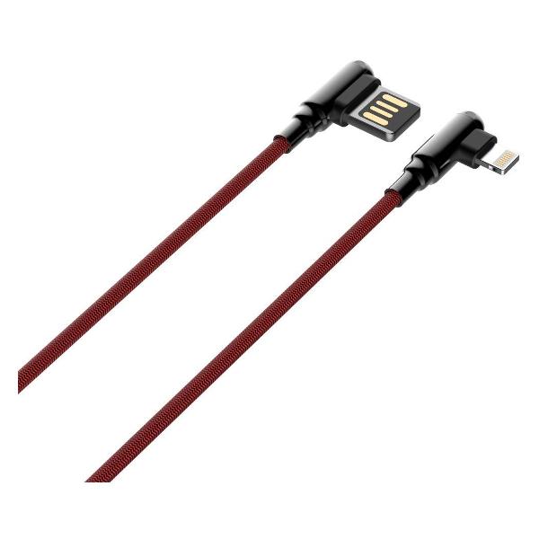 фото Кабель usb/lightning, 1 м, красный (ls421) ldnio