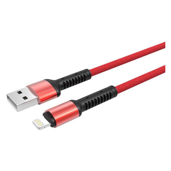 фото Кабель usb/lightning, 2 м, красный (ls64) ldnio