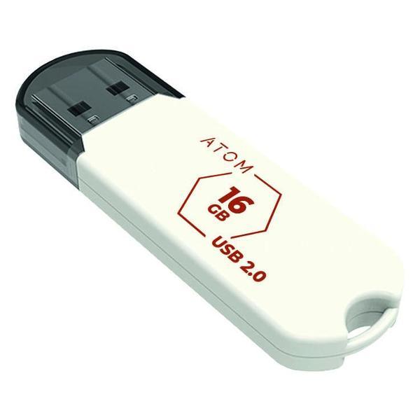 фото Usb-флешка 16gb usb 2.0 (ausb2h2w/16gb) atom