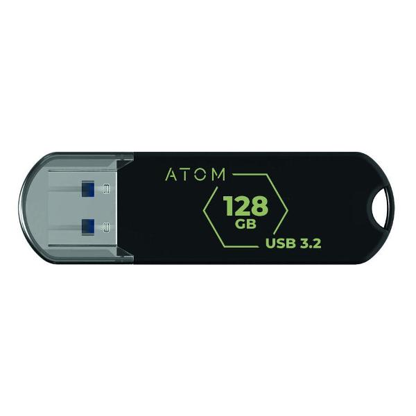 фото Usb-флешка 128gb usb 3.1 (ausb3h2bk/128gb) atom