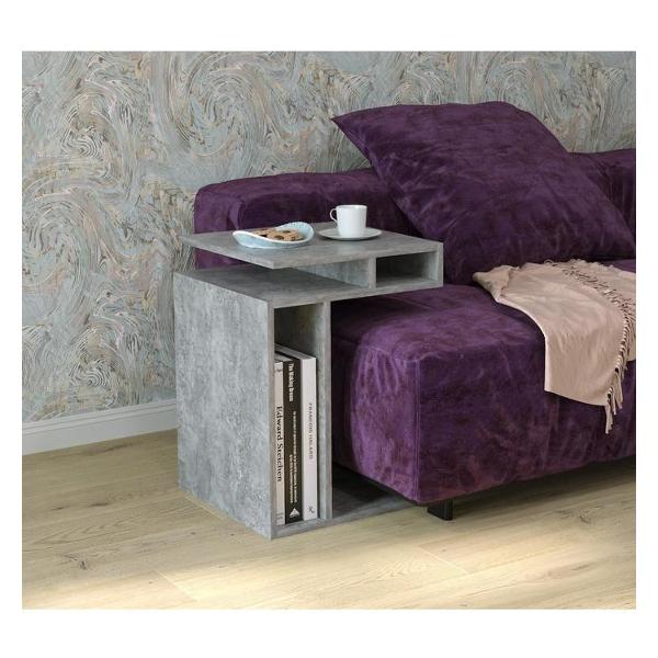 фото Журнальный столик "болеро", приставной, 44х44х62 см, бетон (6918633) клик мебель