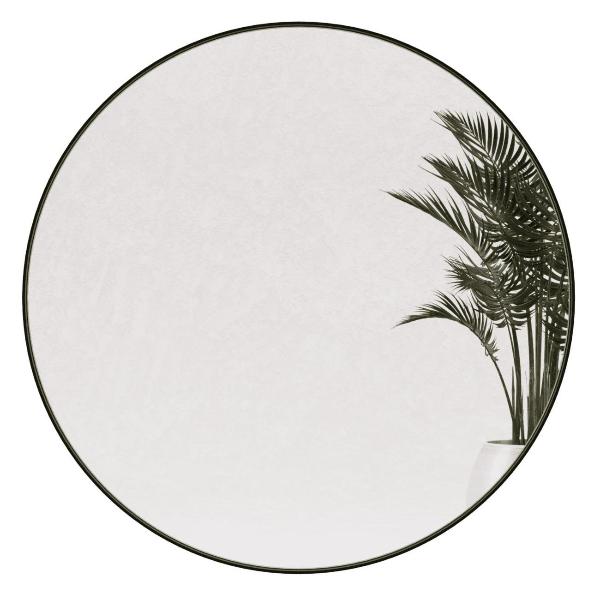 фото Зеркало rauntel m, рама 4х40 мм, 80х4 см black (ggm-03-2-1) genglass