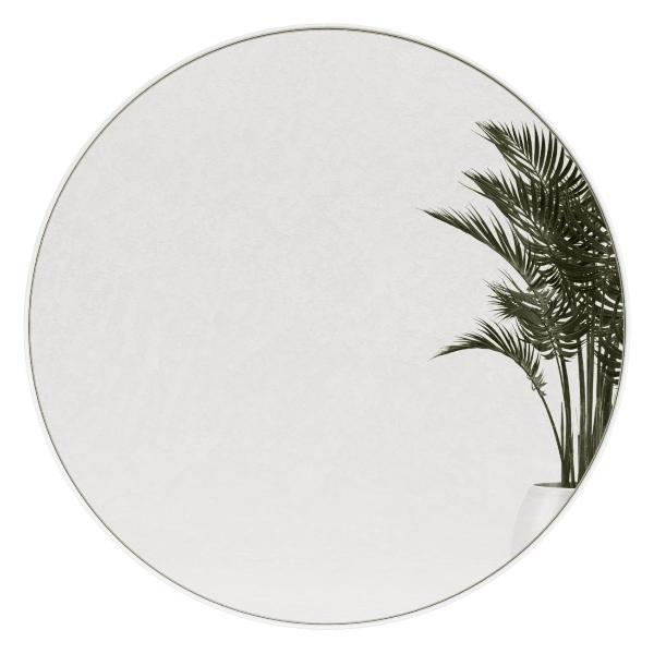 фото Зеркало rauntel l, рама 4х40 мм, 101х4 cм white (ggm-03-3-2) genglass