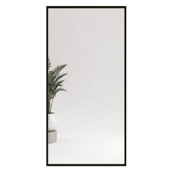фото Зеркало halfeo xl, рама 20х20 мм, 200х100х2 cм black (ggm-15-2-1) genglass