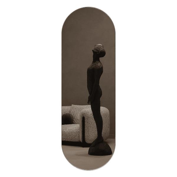 фото Зеркало nolvis l, рама 4х40 мм, 180х60х4 cм white (ggm-16-3-3) genglass