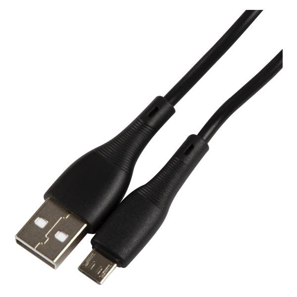 фото Кабель fika usb/microusb, 2a, 1 м, черный (ут000029872) unbroke