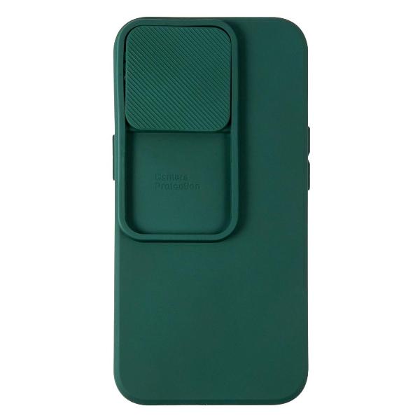 фото Чехол soft case with camera slider для iphone 13 pro, зеленый (ут000027782) unbroke