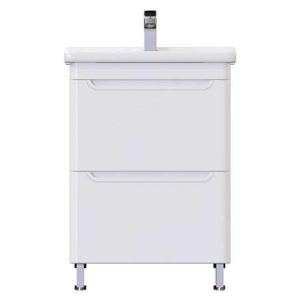 фото Тумба под раковину atlas 60, под умывальник miranda, белый глянец (9711.021) toppus