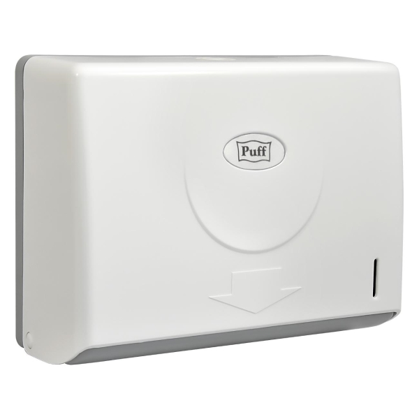 фото Диспенсер для бумажных полотенец 5110, abs-пластик, 29х22х11 см, белый (1402.102) puff