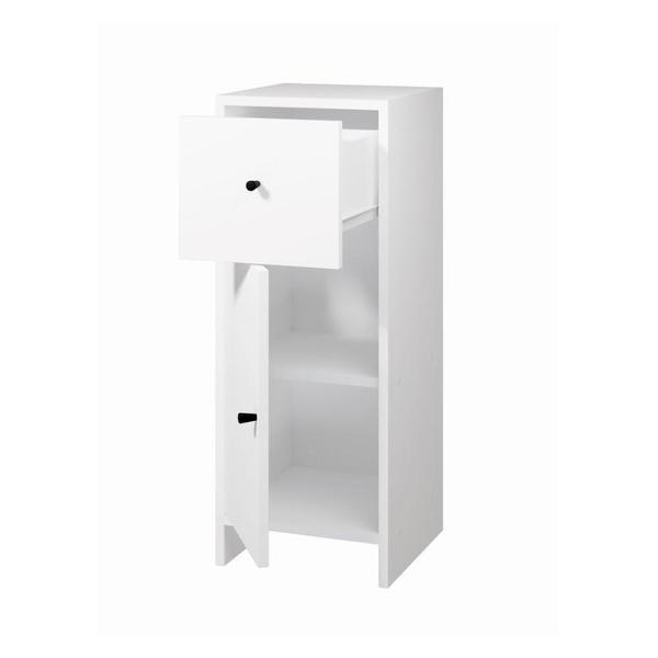 фото Комод 1я-300, 77,6х30х30 см, квадро/белый (10530206) нет бренда