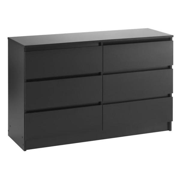 фото Комод "мадера", 77,5х120х42 см, черный (9061785) клик мебель