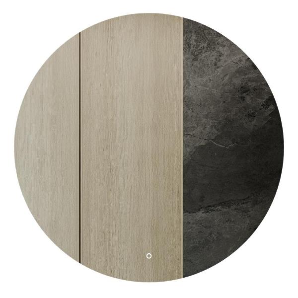 фото Зеркало rauntel nf led l, контурная нейтральная подсветка с сенсором, d1000 мм (ggl-03-l-4000-2) genglass