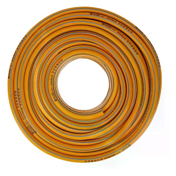 фото Шланг садовый luxe, армированный, 3-х слойный, 3/4", 15 м, оранжевый (67656) palisad