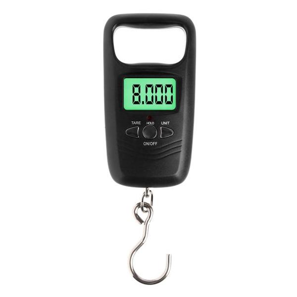 фото Безмен lvu-07, электронный, до 50 кг, точность до 10 г, подсветка, черный (9898134) luazon home