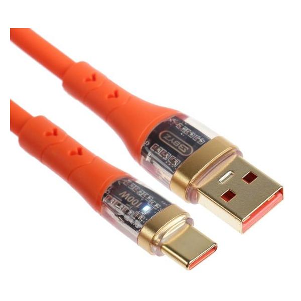 фото Кабель x96, usb-a/type-c, 1 м, оранжевый (9949199) byz