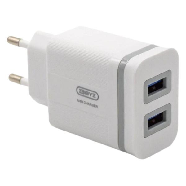 фото Сетевое зарядное устройство u26 usb 2.0-a, белое (9222967) byz