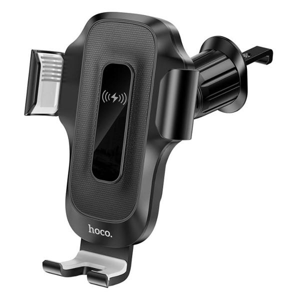 фото Автомобильный держатель hw2, беспроводная зарядка, 15 вт, для 4,5-7", черный (9881756) hoco