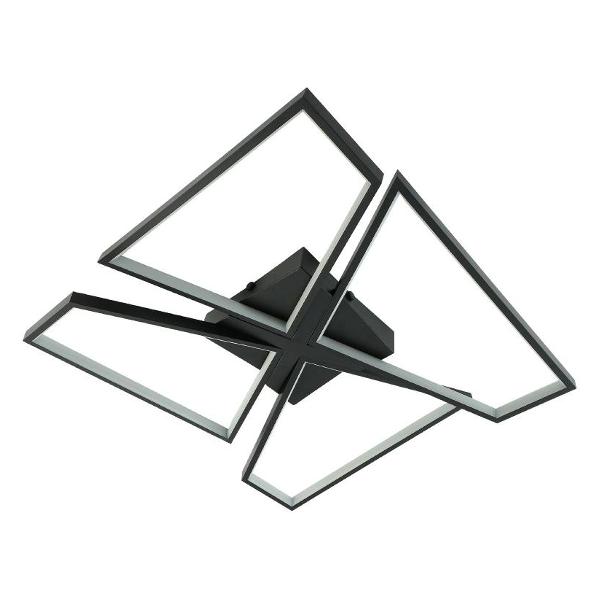 фото Умный потолочный светильник orlando 120w (s-app-550x550x90-black/white-220-ip20) estares