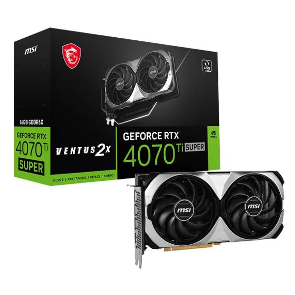 фото Видеокарта geforce rtx 4070 ti super 16g ventus 2x msi
